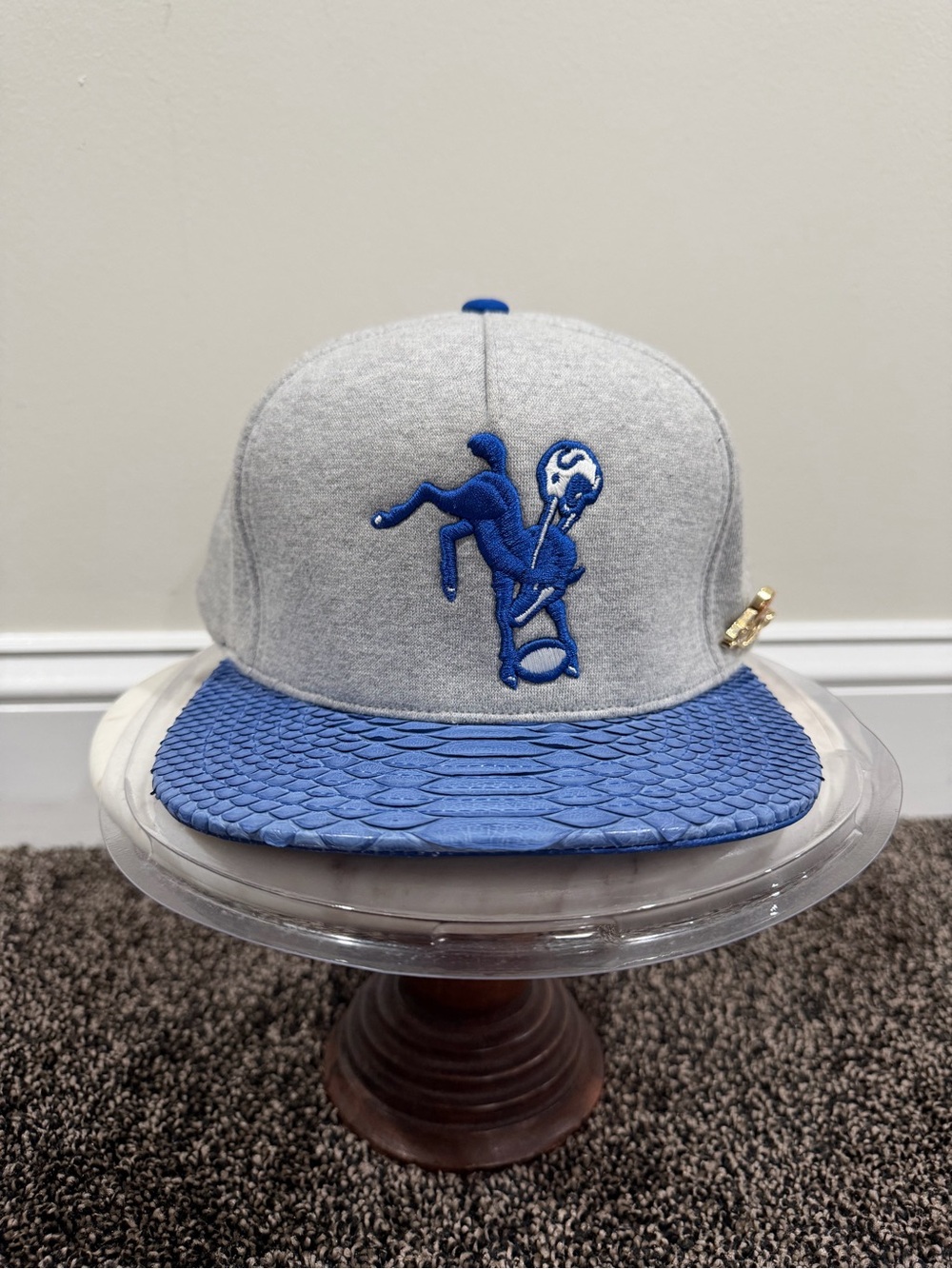 Just Don x Mitchell & Ness NFL Baltimore Colts Wool Grey Hat